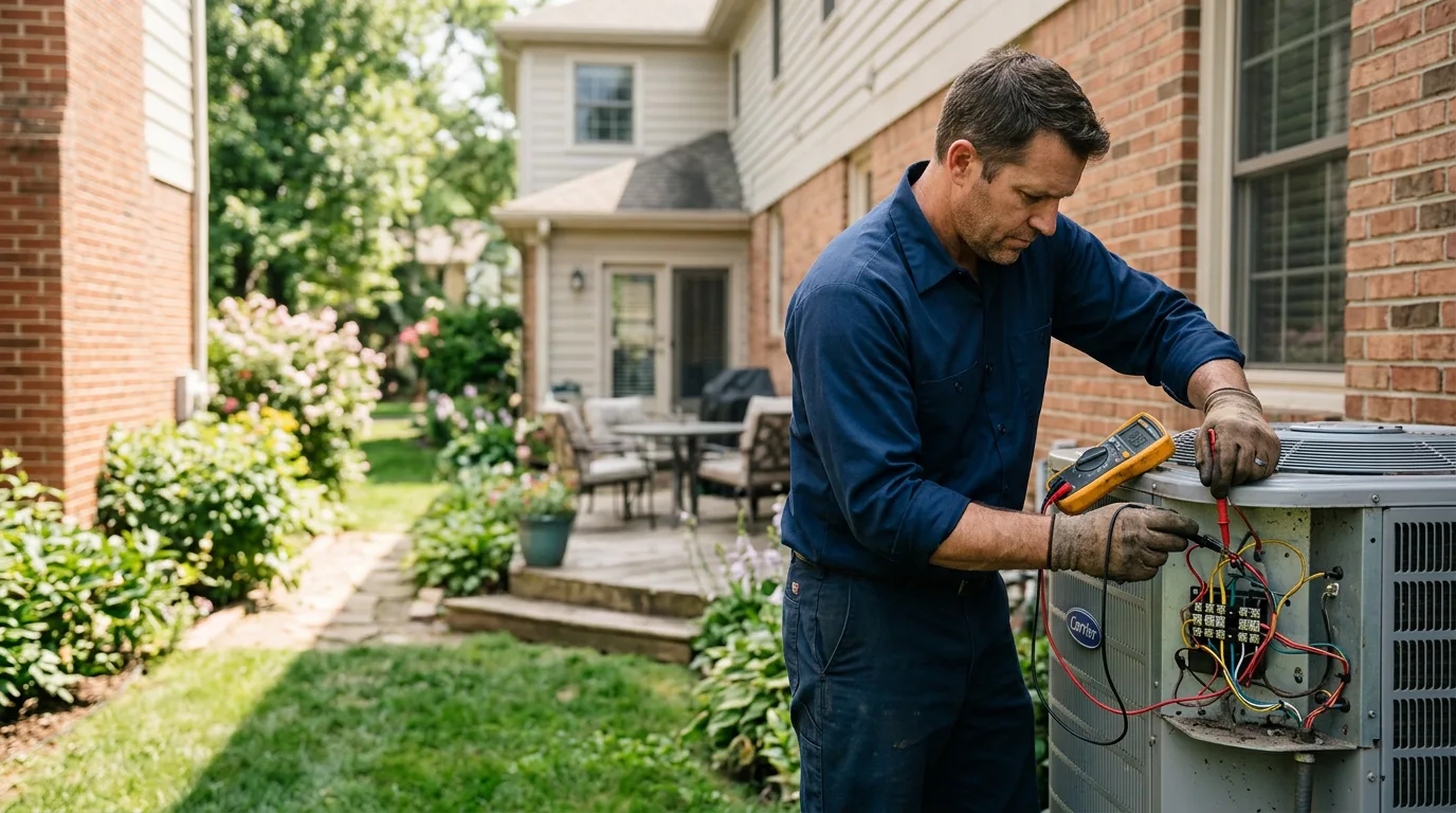 HVAC technician working near Lamoille, NV